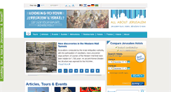 Desktop Screenshot of allaboutjerusalem.com